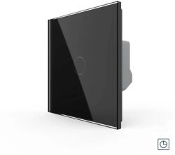 LIVOLO Intrerupator Simplu cu Timer LIVOLO Din Sticla - Serie Noua - culoare negru