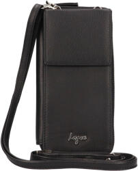 Lagen Női bőr pénztárca-kézitáska mobiltelefonhoz Lagen Alexa - fekete