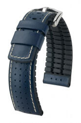 HIRSCH Tiger 24mm borjúbõr kaucsuk óraszíj (0915075080-2-22)