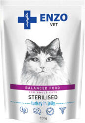  ENZO VET ENZO VET Sterilizált táp sterilizált macskáknak pulykával zselében 100g