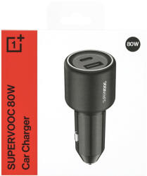 OnePlus 80W Supervooc Dual Car Charger(Type-C and USB-A) black 5411100003 (5411100003)