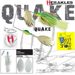 Herakles SPINNERBAIT QUAKE 1 1/2oz 42gr White (ARHKFM03) - koi-farm