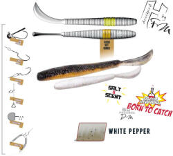 Herakles LEFTAIL WORM 4.8" 12cm White Pepper (ARHKLEW63) - koi-farm