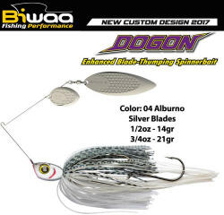 Biwaa SPINNERBAIT DOGON 3/4oz 21gr 04 Alburno-Silver Blades (B001565) - koi-farm