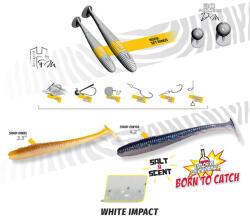 Herakles SHAD-OW105 4.2" 10.5cm White Impact (ARHKSO1033) - koi-farm