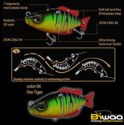 Biwaa SWIMBAIT SEVEN S4" 10cm 17gr 04 Fire Tiger (B000212)