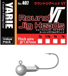 Yarie Jespa JIG FEJ YARIE 407 ROUND VT THICK WIRE 3/0 5.0gr (Y407JH050) - koi-farm