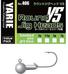 Yarie Jespa JIG FEJ YARIE 406 ROUND VS SEMI BARB 1/0 3.5gr (Y406JH035) - koi-farm