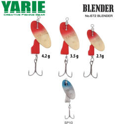 Yarie Jespa KÖRFORGÓ YARIE 672 BLENDER 4.2gr SP10 Blue Silver (Y67242SP10) - koi-farm