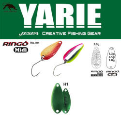 Yarie Jespa YARIE 704 RINGO MIDI 1.8gr H1 Green Metalic (Y70418H1) - koi-farm