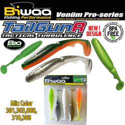 Biwaa TAILGUNR 4.5" 11.5cm Mix Color (B001538) - koi-farm