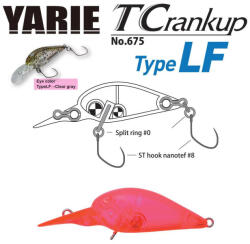 Yarie Jespa YARIE T-CRANKUP 675 TYPE LF 3.5mm 2.6gr C18 Clear Pink (Y67526C18) - koi-farm