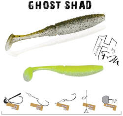 Herakles GHOST SHAD 5cm CHARTREUSE IMPACT (ARHKBA06) - koi-farm