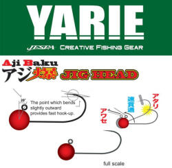 Yarie Jespa JIG FEJ YARIE 646 AJIBAKU RED 6 3.0gr (Y646JH6300) - koi-farm