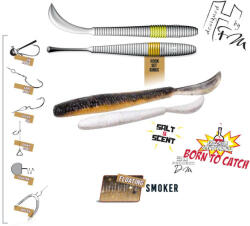 Herakles LEFTAIL WORM 3.4" 8.6cm FLOATING Smoker (ARHKLWS13F) - koi-farm