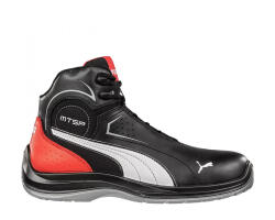 PUMA Touring Black Mid S3 Esd Src Munkavédelmi Bakancs - supercuccok