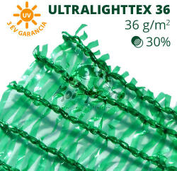 Sun-Life Árnyékoló háló, belátásgátló ULTRALIGHTTEX36 12 m x 50 m zöld (28494) - aqua-farm