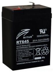 Ritar RT645 6V 4, 5Ah zárt ólomsavas akkumulátor (Ritar-RT645)