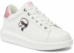 KARL LAGERFELD Sneakers KARL LAGERFELD KL62530N White Lthr w/Pink 01P