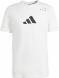 Adidas Tricouri bărbați "Adidas Graphic Tennis Racket T-Shirt - Alb