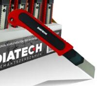 Diatech Tapétavágó kés, műanyag fogórész, fém sík 18mm DTV (DTV)