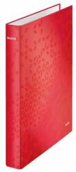 Leitz Gyűrűs könyv, 2 gyűrű, D alakú, 40 mm, A4 Maxi, karton, LEITZ "Wow", piros (E42410026) - pritone