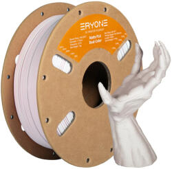 Eryone Matte PLA Dual-Color matt pink és fehér (pink & white) 3D nyomtató filament 1.75mm, 1kg/tekercs