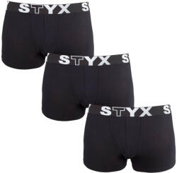 Styx 3PACK boxeri pentru copii Styx sport elastic negru (3GJ960) 9-11 ani (177730)