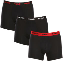 HUGO 3PACK boxeri bărbați HUGO negri (50503079 010) L (177478)