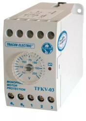Tracon Feszültségfigyelő relé 1F motorhoz /kiesés/csökkenés 5A/230V 140-240V 1v Tracon TFKV-03 (TFKV-03)