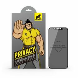 Type Gorilla iPhone 14 Pro Max / 15 Plus Type Gorilla 2.5D Privacy teljes kijelzős üvegfólia - Betekintésgátlós (fekete)