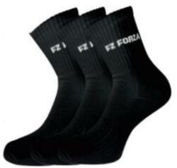 FZ Forza Comfort Sock Long tollaslabda, squash sportzokni - 3 pár (fekete)