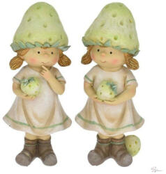 Bloomi Lány eper kalapban álló poly 7x5x15, 5cm zöld, bézs 2 féle SSS (DD63707)