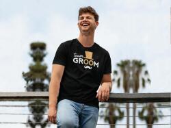 Personal Tricou bărbați - Team Groom Mărimea - Adult: M, Culori: Neagră