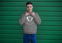 Personal Hanorac bărbați cu text personalizat - Cavaler de onoare costum Mărimea - Adult: S, Culori: Gri