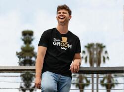 Personal Tricou bărbați - Team Groom Mărimea - Adult: XL, Culori: Negru