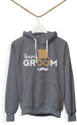 Personal Hanorac bărbați - Team Groom Mărimea - Adult: M, Culori: Gri