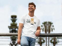 Personal Tricou bărbați - Team Groom Mărimea - Adult: L, Culori: Alb