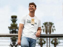 Personal Tricou bărbați - Team Groom Mărimea - Adult: L, Culori: Albă