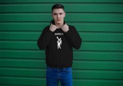 Personal Hanorac bărbați cu imprimeu - Mire Siluetă Mărimea - Adult: S, Culori: Negru