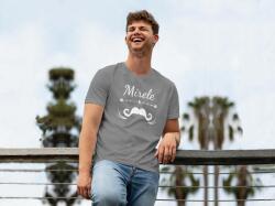 Personal Tricou bărbați - Mire mustață Mărimea - Adult: S, Culori: Gri