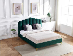  Pat Cloud 180x200 cm Tapitat Catifea Albastru Somiera Inclusa (cod ML 2006-19) (C565-3327)