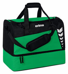 Erima Six Wings Sportsbag Sporttáska Alsó Rekesszel sötétzöld/fekete (Erima-SIX-WINGS-Sports-Bag-with-Bottom-Compartment-emerald-black-M-7232312)