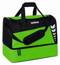 Erima Six Wings Sportsbag Sporttáska Alsó Rekesszel zöld/fekete (Erima-SIX-WINGS-Sports-Bag-with-Bottom-Compartment-green-black-L-7232315)
