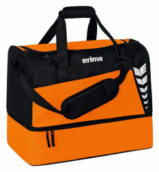 Erima Six Wings Sportsbag Sporttáska Alsó Rekesszel narancs/fekete (Erima-SIX-WINGS-Sports-Bag-with-Bottom-Compartment-orange-black-M-7232314)