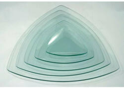 Glass Product Üvegtál háromszög 13x13cm