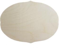 Wood Product Falap ovális, íves mart szélű 15, 5 x 21 cm