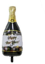 FUNDRAG Léggömb fólia Happy New Year Pezsgősüveg, 48x92cm