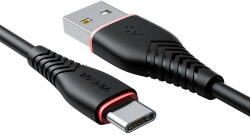 Vipfan USB to USB-C cable Vipfan Anti-Break X01, 3A, 1m (black) (25488) - pcone