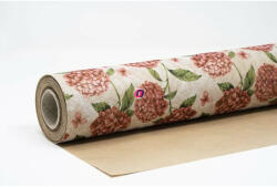 D&D Csomagolópapír vízálló hortenzia mintás papír 750mmx25m rózsaszín (ND147604)